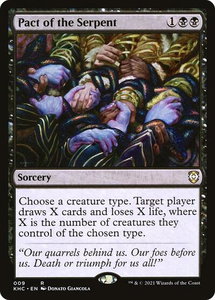 Pact of the Serpent - Commander: Kaldheim (KHC) #9 - Rare Magic: The Gathering Trading Card