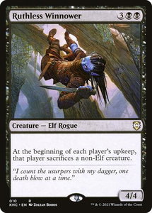 Ruthless Winnower - Commander: Kaldheim (KHC) #10 - Rare Magic: The Gathering Trading Card