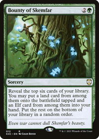 Bounty of Skemfar - Commander: Kaldheim (KHC) #12 - Rare Magic: The Gathering Trading Card