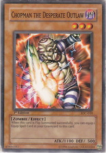 Chopman the Desperate Outlaw - Invasion of Chaos (IOC) #IOC-010 - Common / Short Print YuGiOh Trading Card