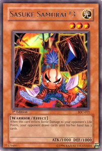 Sasuke Samurai #3 - Invasion of Chaos (IOC) #IOC-011 - Rare YuGiOh Trading Card