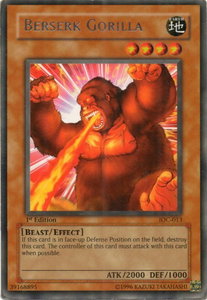 Berserk Gorilla - Invasion of Chaos (IOC) #IOC-013 - Rare YuGiOh Trading Card