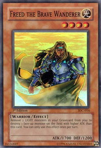 Freed the Brave Wanderer - Invasion of Chaos (IOC) #IOC-014 - Super Rare YuGiOh Trading Card