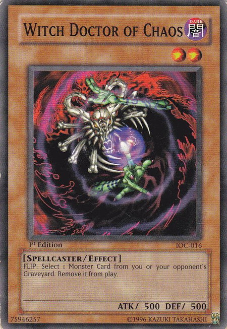 Witch Doctor of Chaos - Invasion of Chaos YuGiOh trading card