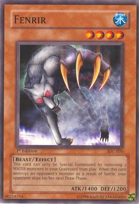 Fenrir - Invasion of Chaos YuGiOh trading card