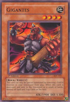 Gigantes - Invasion of Chaos YuGiOh trading card