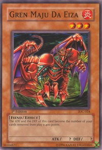Gren Maju Da Eiza - Invasion of Chaos (IOC) #IOC-024 - Common / Short Print YuGiOh Trading Card
