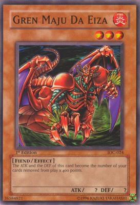 Gren Maju Da Eiza - Invasion of Chaos YuGiOh trading card