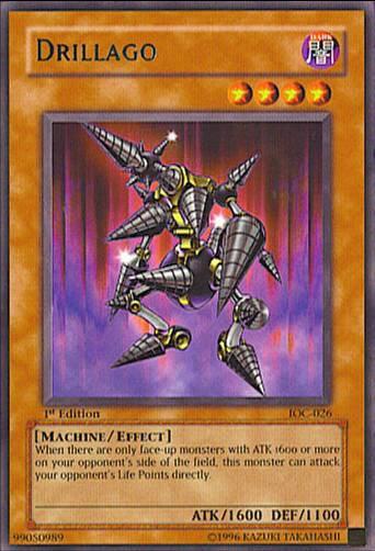 Drillago trading card from Invasion of Chaos Drillago - Invasion of Chaos YuGiOh trading card