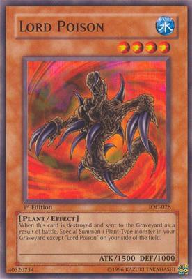 Lord Poison trading card from Invasion of Chaos Lord Poison - Invasion of Chaos YuGiOh trading card