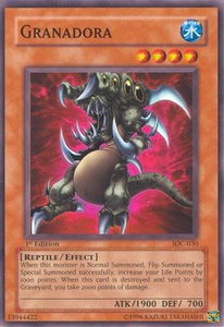 Granadora - Invasion of Chaos (IOC) #IOC-030 - Common / Short Print YuGiOh Trading Card