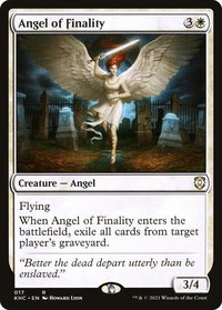 Angel of Finality - Commander: Kaldheim (KHC) #17 - Rare Magic: The Gathering Trading Card