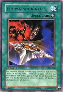 Fuhma Shuriken - Invasion of Chaos (IOC) #IOC-031 - Rare YuGiOh Trading Card