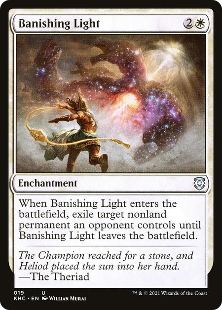 Banishing Light - Commander: Kaldheim Magic: The Gathering trading card