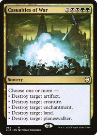 Casualties of War - Commander: Kaldheim (KHC) #83 - Rare Magic: The Gathering Trading Card