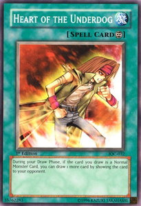 Heart of the Underdog - Invasion of Chaos (IOC) #IOC-032 - Common / Short Print YuGiOh Trading Card