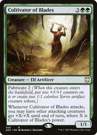 Cultivator of Blades - Commander: Kaldheim (KHC) #55 - Rare Magic: The Gathering Trading Card