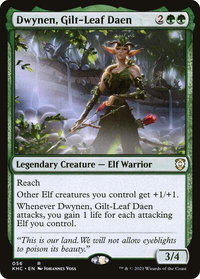 Dwynen, Gilt-Leaf Daen - Commander: Kaldheim (KHC) #56 - Rare Magic: The Gathering Trading Card