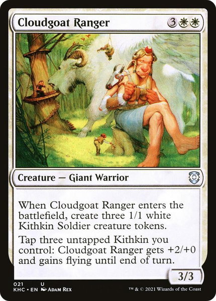 Cloudgoat Ranger trading card from Commander: Kaldheim Cloudgoat Ranger - Commander: Kaldheim Magic: The Gathering trading card