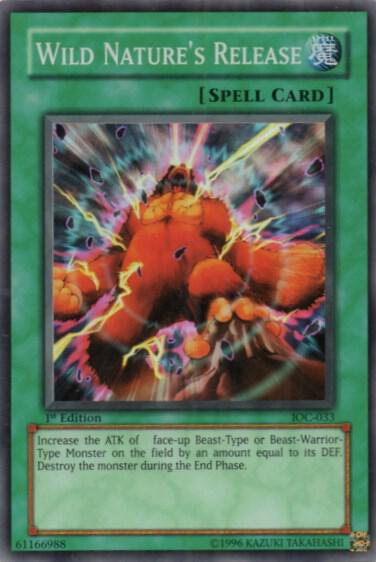 Wild Nature's Release - Invasion of Chaos YuGiOh trading card