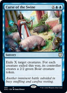 Curse of the Swine - Commander: Kaldheim (KHC) #37 - Rare Magic: The Gathering Trading Card