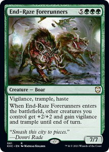 End-Raze Forerunners - Commander: Kaldheim (KHC) #61 - Rare Magic: The Gathering Trading Card