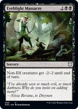 Eyeblight Massacre - Commander: Kaldheim Magic: The Gathering trading card