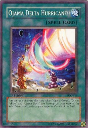 Ojama Delta Hurricane!! - Invasion of Chaos YuGiOh trading card