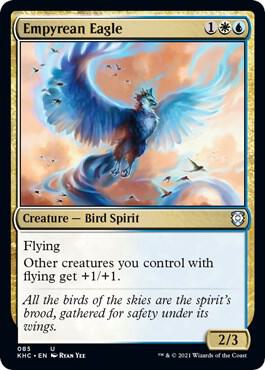 Empyrean Eagle - Commander: Kaldheim Magic: The Gathering trading card