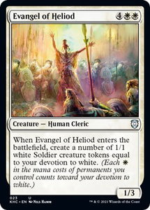 Evangel of Heliod - Commander: Kaldheim (KHC) #23 - Uncommon Magic: The Gathering Trading Card