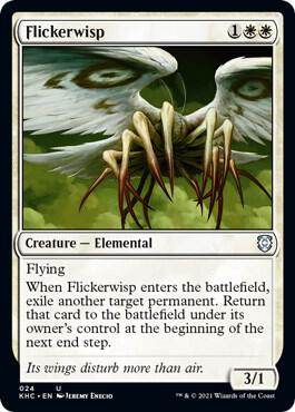 Flickerwisp - Commander: Kaldheim Magic: The Gathering trading card