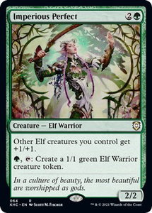 Imperious Perfect - Commander: Kaldheim (KHC) #64 - Rare Magic: The Gathering Trading Card
