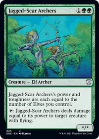 Jagged-Scar Archers - Commander: Kaldheim (KHC) #65 - Uncommon Magic: The Gathering Trading Card