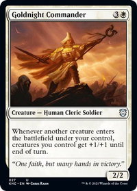 Goldnight Commander - Commander: Kaldheim (KHC) #27 - Uncommon Magic: The Gathering Trading Card