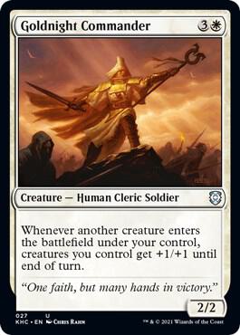 Goldnight Commander - Commander: Kaldheim Magic: The Gathering trading card