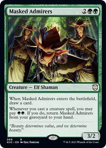 Masked Admirers - Commander: Kaldheim (KHC) #69 - Rare Magic: The Gathering Trading Card