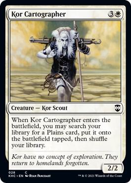Kor Cartographer - Commander: Kaldheim Magic: The Gathering trading card