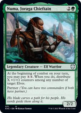 Numa, Joraga Chieftain trading card from Commander: Kaldheim Numa, Joraga Chieftain - Commander: Kaldheim Magic: The Gathering trading card