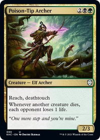 Poison-Tip Archer - Commander: Kaldheim (KHC) #90 - Uncommon Magic: The Gathering Trading Card