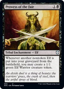 Prowess of the Fair - Commander: Kaldheim (KHC) #53 - Uncommon Magic: The Gathering Trading Card