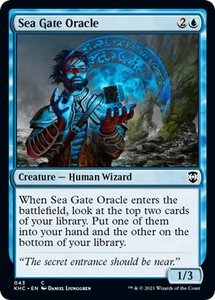 Sea Gate Oracle - Commander: Kaldheim (KHC) #43 - Common Magic: The Gathering Trading Card