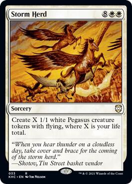 Storm Herd - Commander: Kaldheim Magic: The Gathering trading card