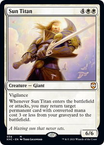 Sun Titan - Commander: Kaldheim (KHC) #34 - Mythic Rare Magic: The Gathering Trading Card
