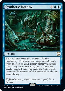 Synthetic Destiny - Commander: Kaldheim (KHC) #44 - Rare Magic: The Gathering Trading Card