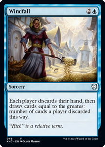 Windfall - Commander: Kaldheim (KHC) #46 - Uncommon Magic: The Gathering Trading Card
