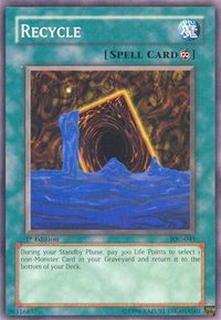 Recycle - Invasion of Chaos (IOC) #IOC-041 - Common / Short Print YuGiOh Trading Card