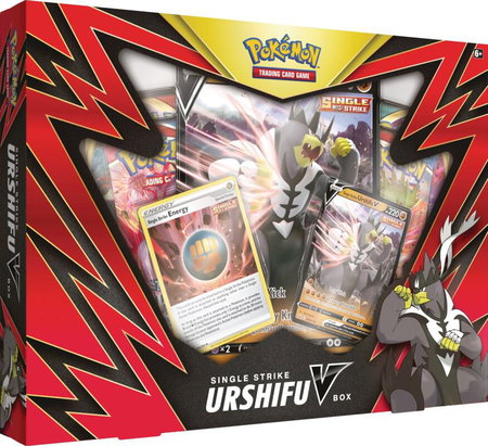 Single Strike Urshifu V Box trading card from SWSH05: Battle Styles Single Strike Urshifu V Box - SWSH05: Battle Styles Pokémon trading card