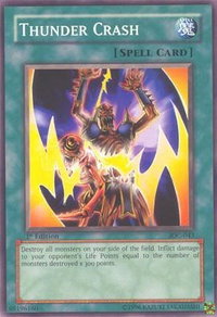 Thunder Crash - Invasion of Chaos (IOC) #IOC-043 - Common / Short Print YuGiOh Trading Card