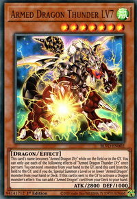 Armed Dragon Thunder LV7 - Blazing Vortex (BLVO) #BLVO-EN002 - Ultra Rare YuGiOh Trading Card