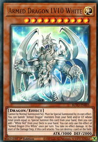 Armed Dragon LV10 White - Blazing Vortex (BLVO) #BLVO-EN005 - Ultra Rare YuGiOh Trading Card